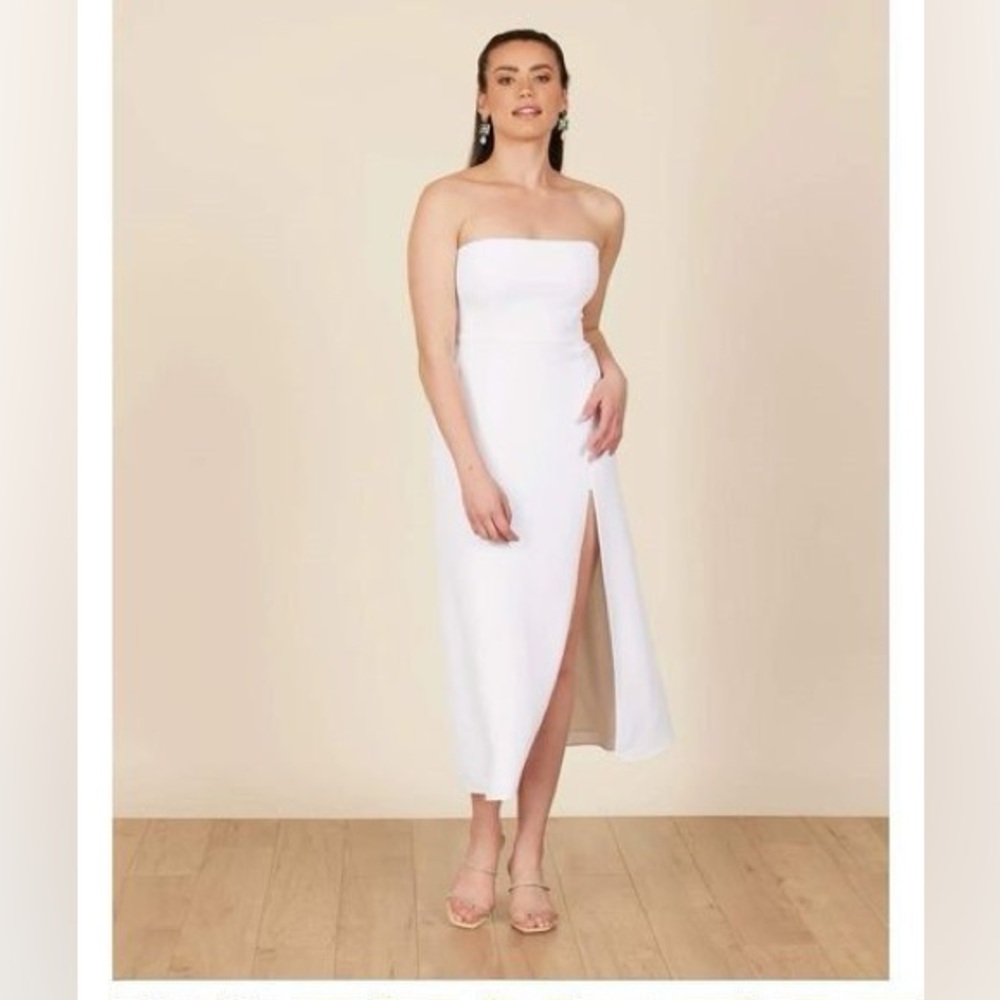 Park & Fifth Strapless White Dress
